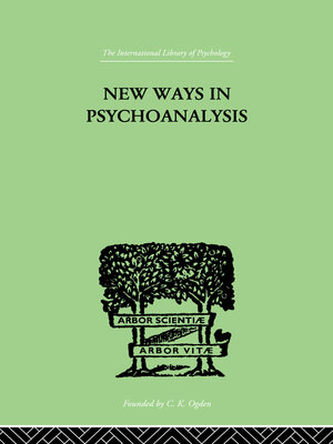 cover image of New Ways in Psychoanalysis